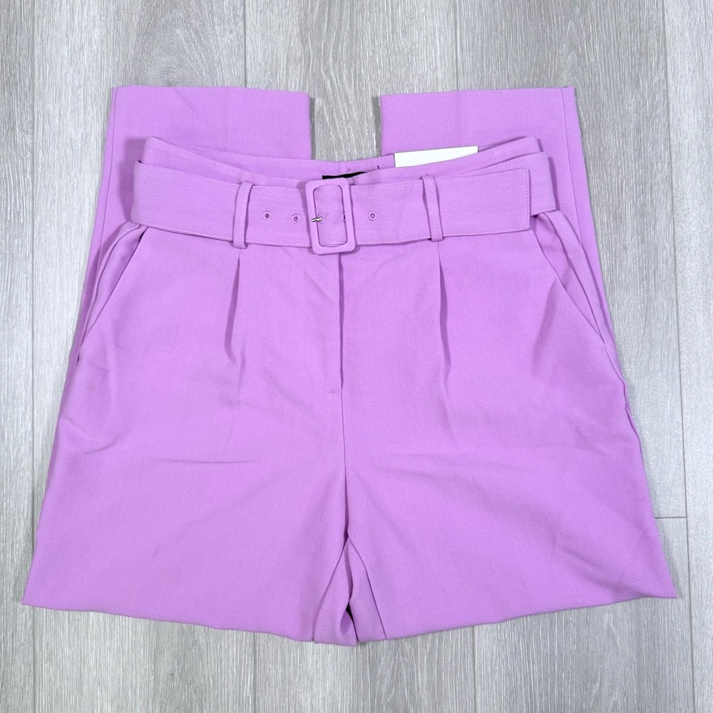 Ann Taylor The Belted Taper Lavender Women's Trousers. NWT. Size 4P.